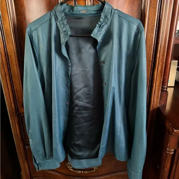 Elie Tahary Lamb Leather Jacket. - Picture 2 of 6